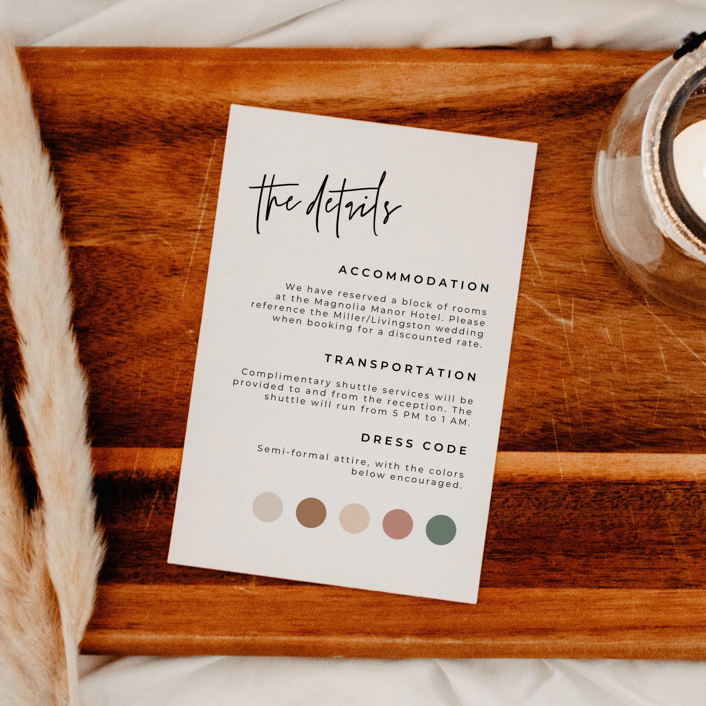 Premium Wedding Invitation Suite – Canva Template – Serena