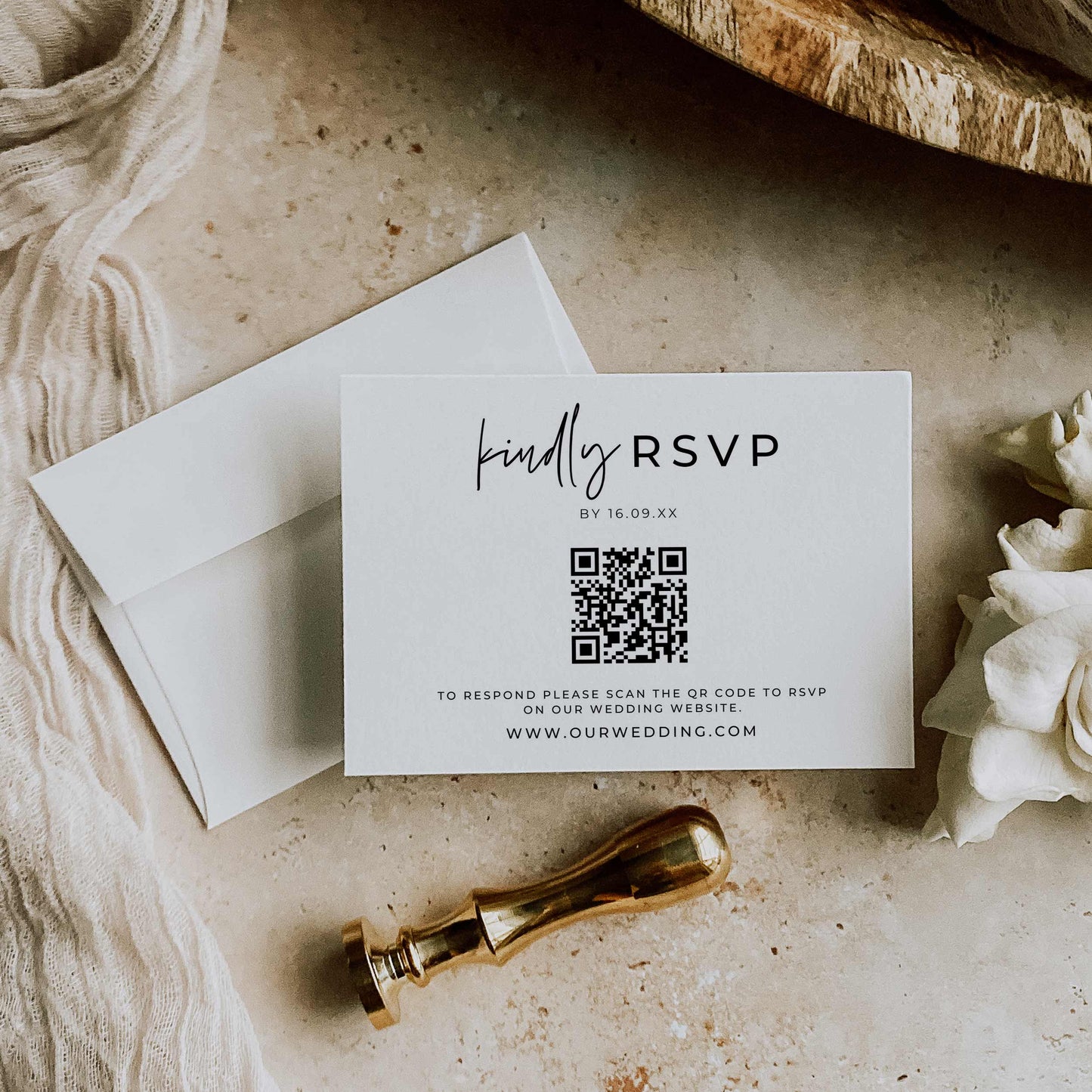 Premium Wedding Invitation Suite – Canva Template – Serena