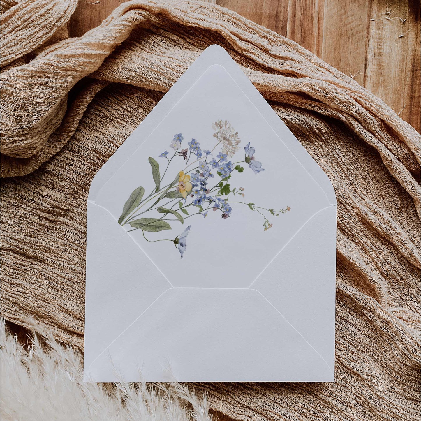 Wildflower Envelope Liner – Canva Template – Aurelie