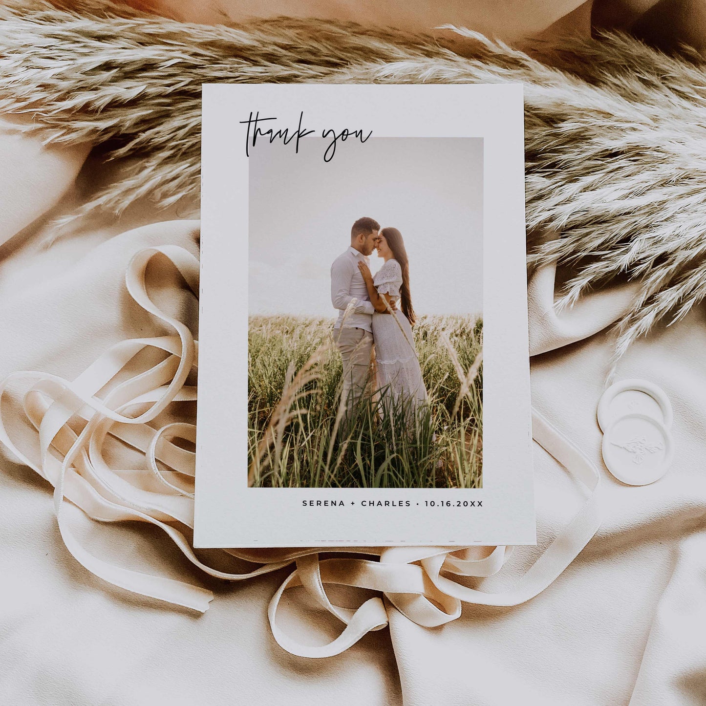 Photo Thank You Card – Canva Template – Serena