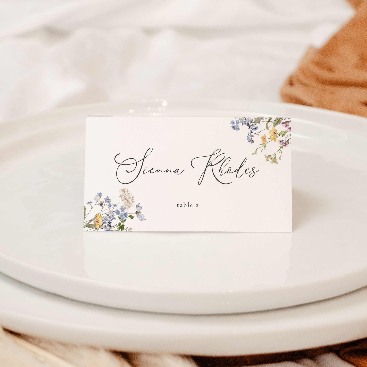 Wildflower Place Card – Canva Template – Aurelie