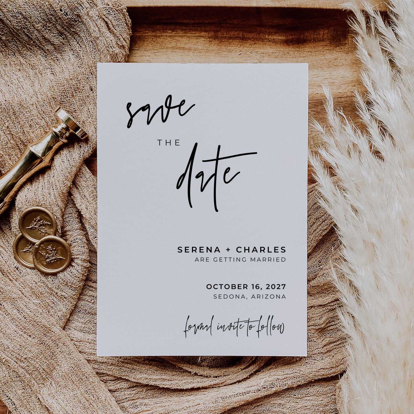 Save the Date – Canva Template – Serena