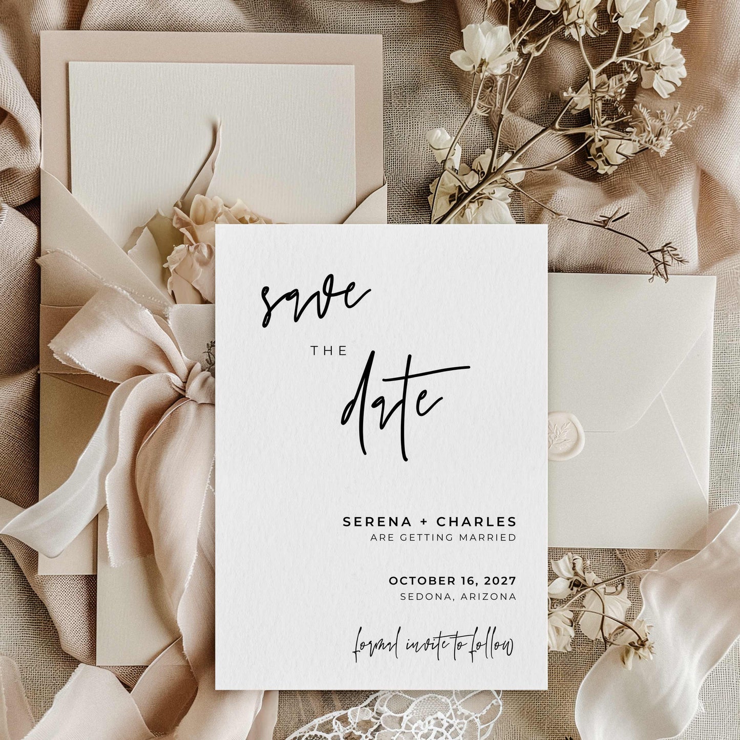 Save the Date – Canva Template – Serena