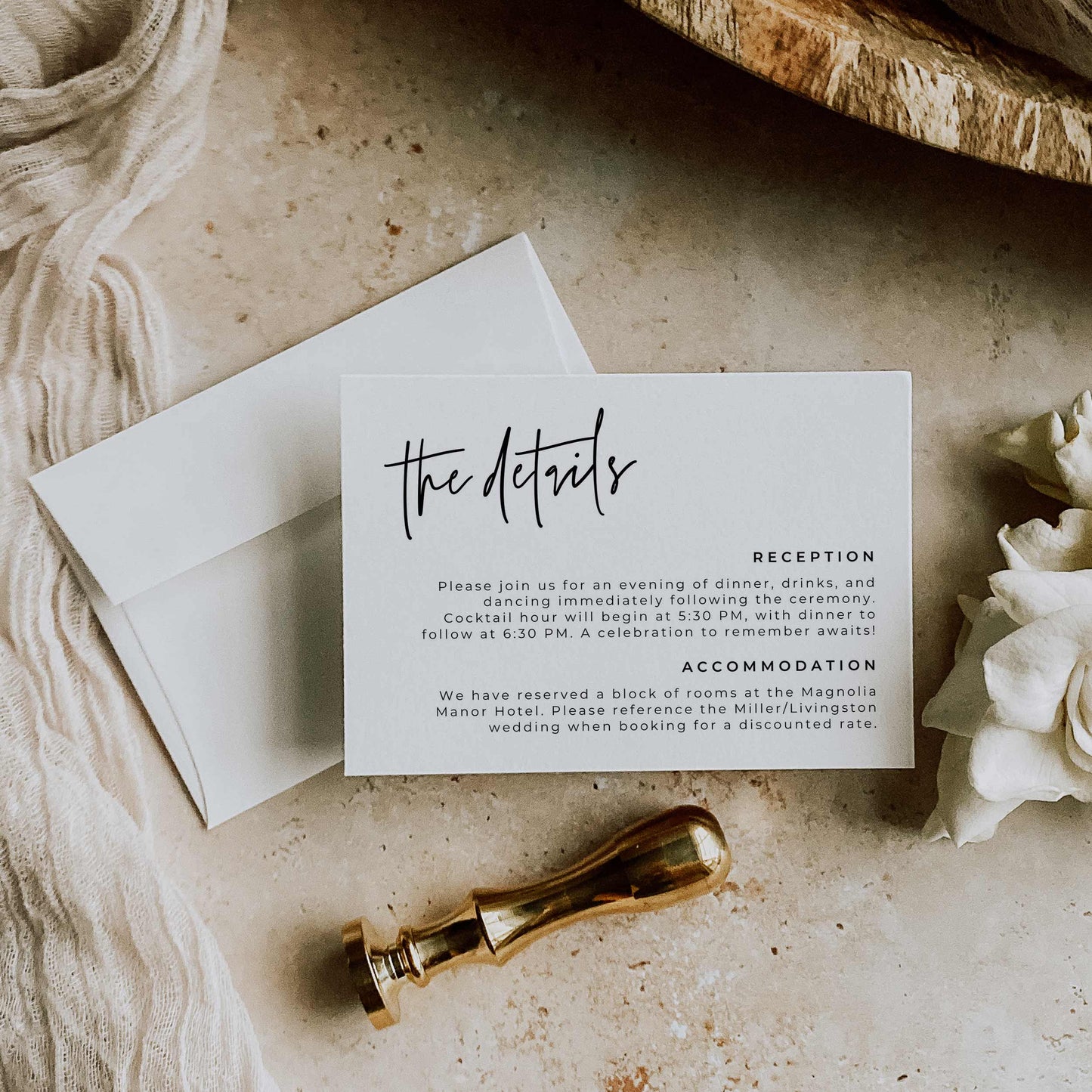 Premium Wedding Invitation Suite – Canva Template – Serena