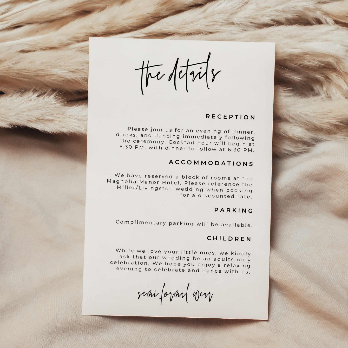 Premium Wedding Invitation Suite – Canva Template – Serena