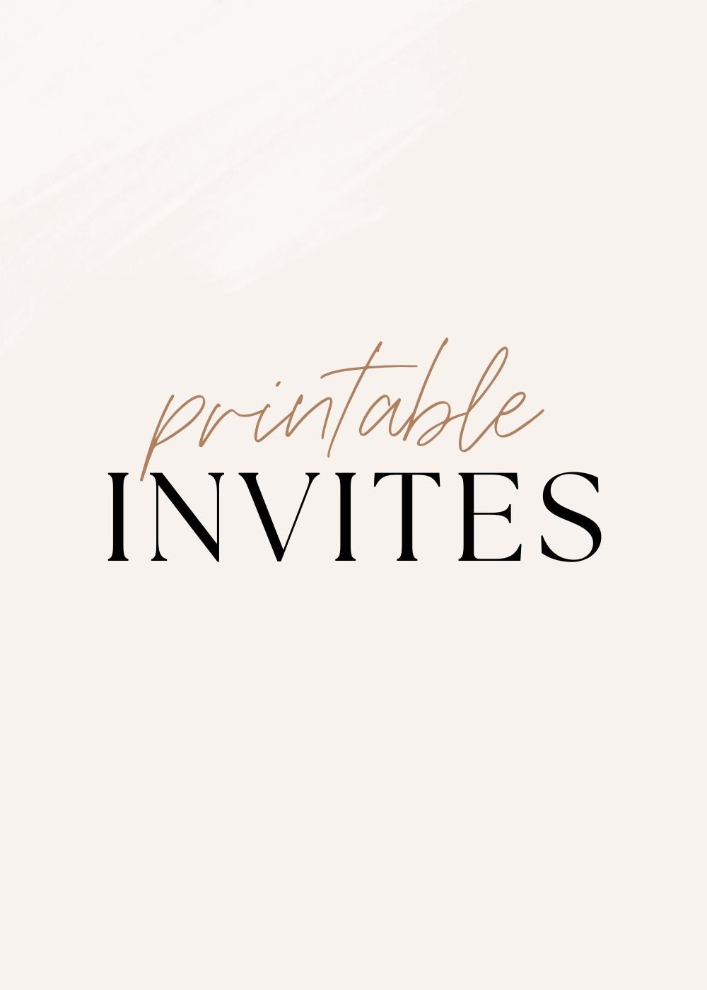 Printable Invitations