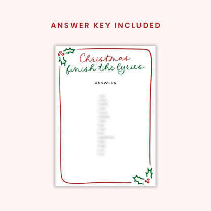 Whimsical Hand-Drawn Christmas Party Games Bundle