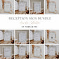 Wildflower Reception Sign Package – Canva Template – Aurelie