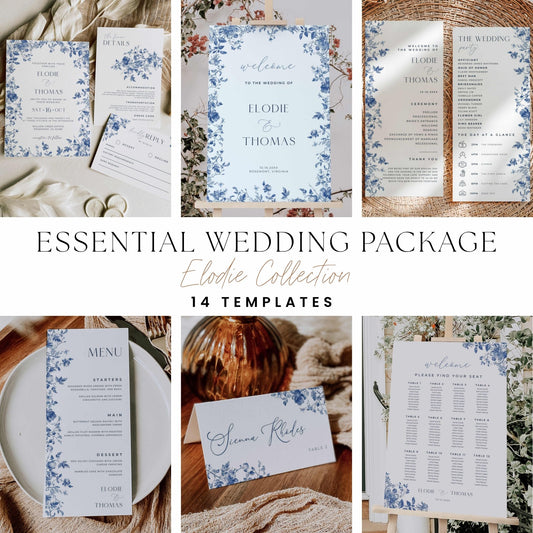 Essential Wedding Package – Canva Template – Elodie