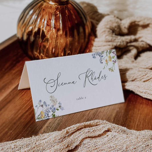Wildflower Place Card – Canva Template – Aurelie