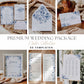Blue Toile Premium Wedding Package – Canva Template – Elodie