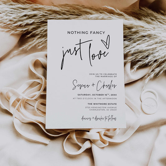 Micro Wedding Invitation – Canva Template – Serena