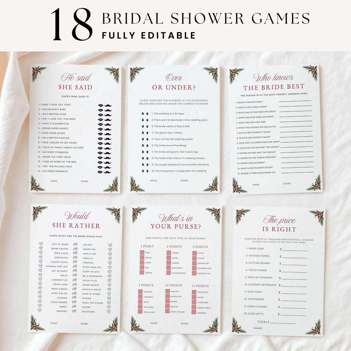 A Merry Little Bridal Shower Bundle