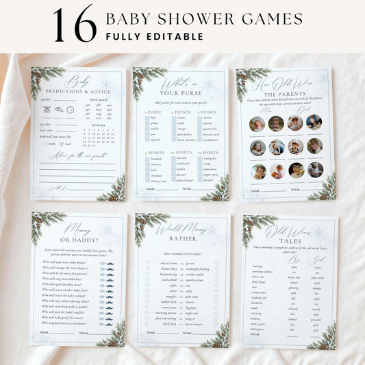 Baby It’s Cold Outside Winter Baby Shower Games & Activities