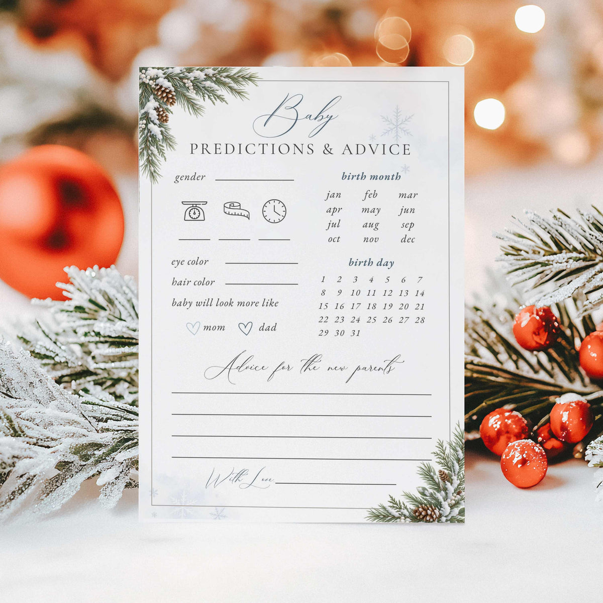 Baby It’s Cold Outside Winter Baby Shower Games & Activities