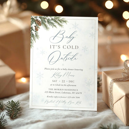 Baby It’s Cold Outside Winter Baby Shower Invitation
