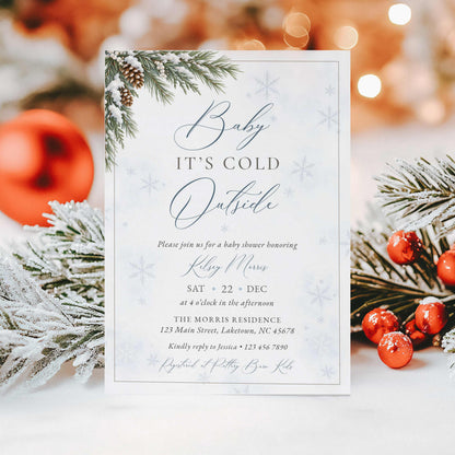 Baby It’s Cold Outside Winter Baby Shower Invitation