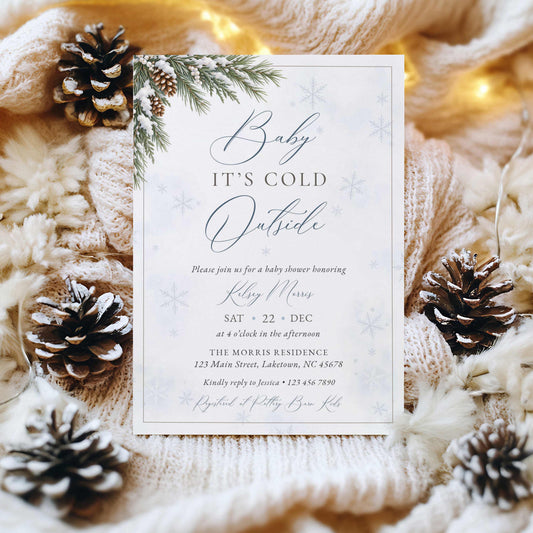 Baby It’s Cold Outside Winter Baby Shower Invitation
