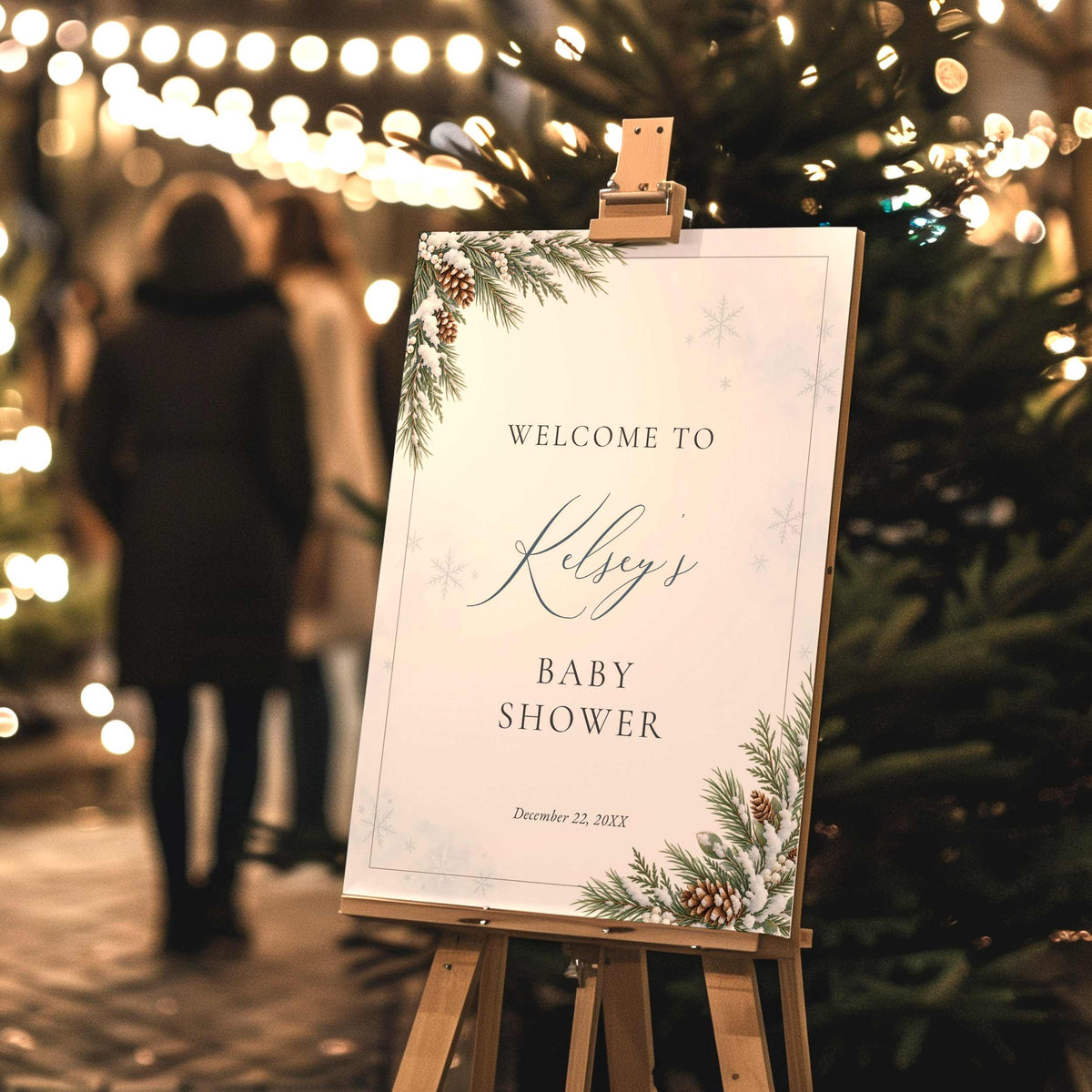 Baby It’s Cold Outside Winter Baby Shower Welcome Sign