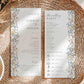 Wildflower Wedding Program – Canva Template – Aurelie