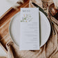 Wildflower Menu Card – Canva Template – Aurelie