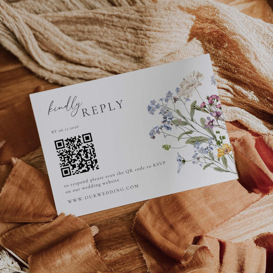 Wildflower RSVP Card – Canva Template – Aurelie