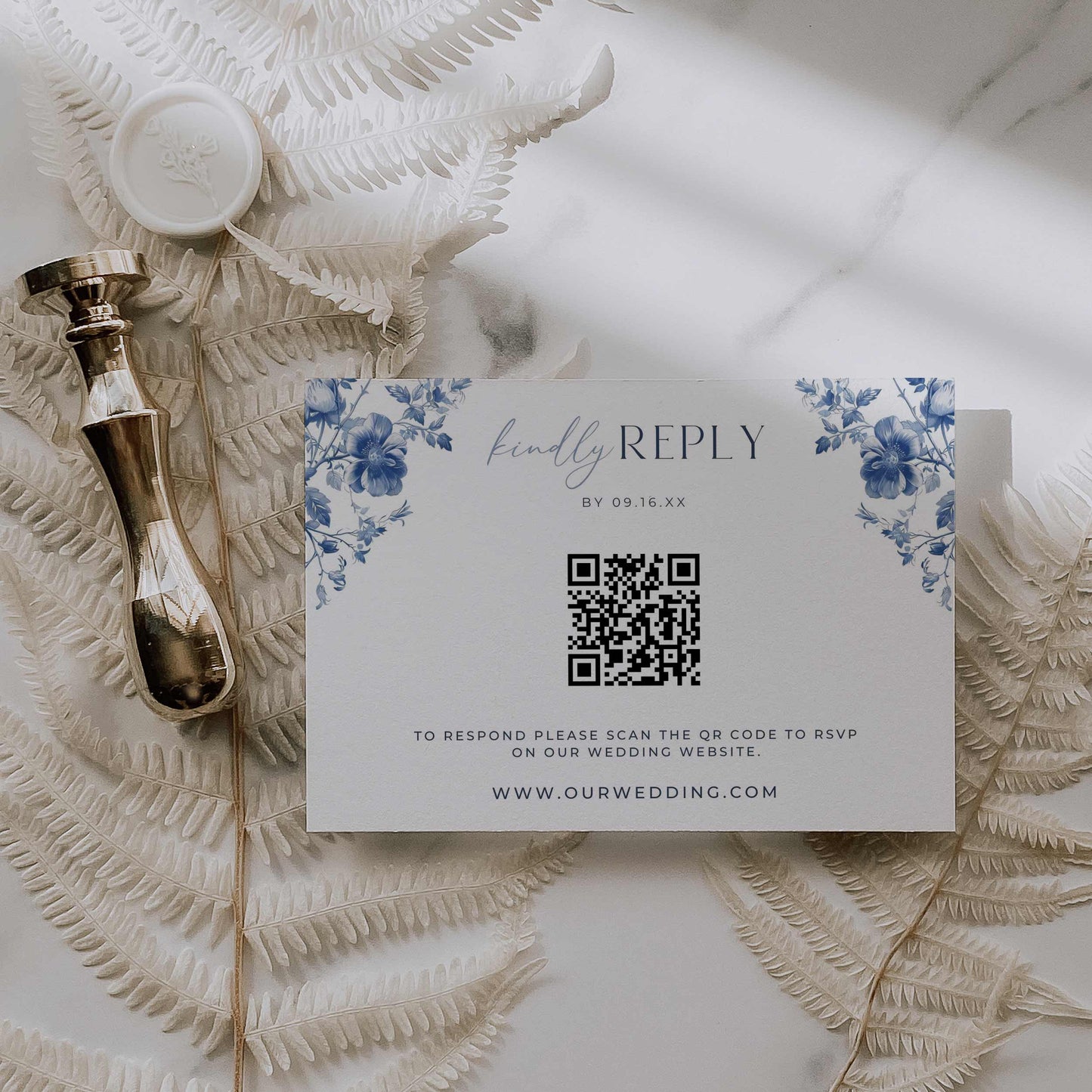 Premium Wedding Invitation Suite – Canva Template – Elodie