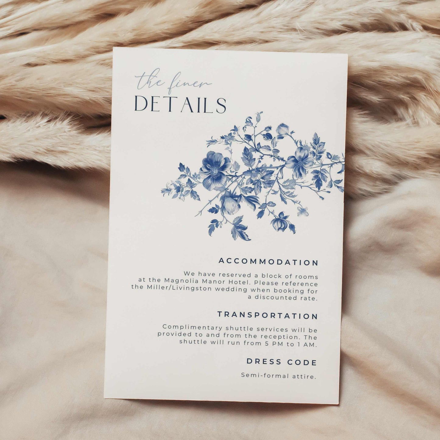 Premium Wedding Invitation Suite – Canva Template – Elodie