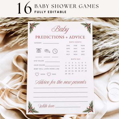 A Merry Little Baby Shower Games Bundle