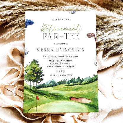 Golf Retirement Party Invitation – Retirement Par-Tee