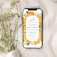 Baby Shower Digital Invitation - Orange Citrus