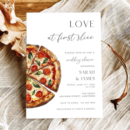 Love at First Slice Wedding Shower Invitation