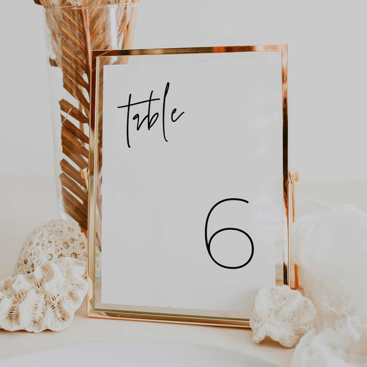 Table Numbers – Canva Template – Serena