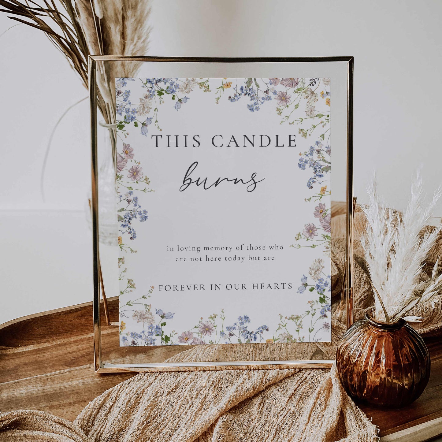 Wildflower Reception Sign Package – Canva Template – Aurelie
