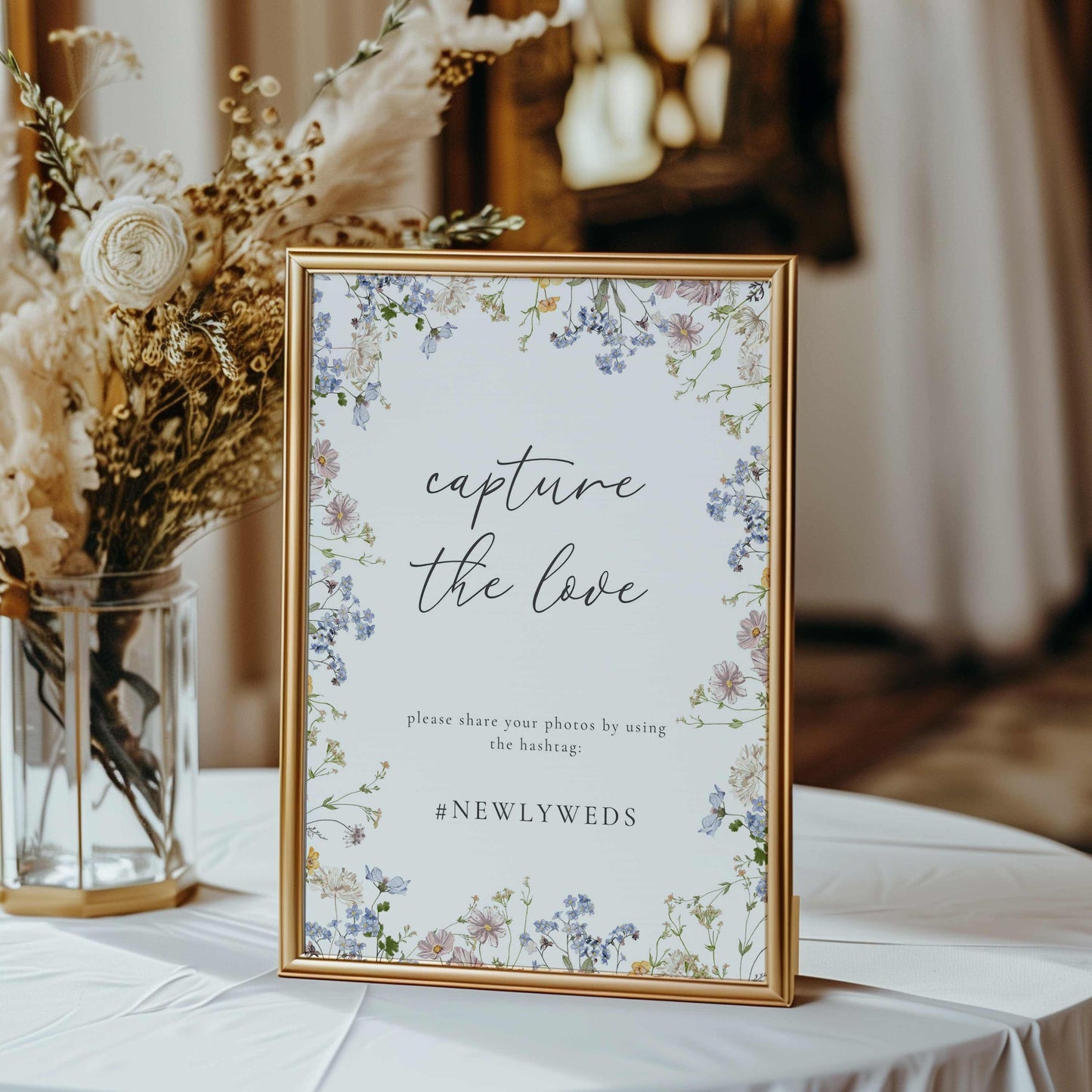 Wildflower Reception Sign Package – Canva Template – Aurelie