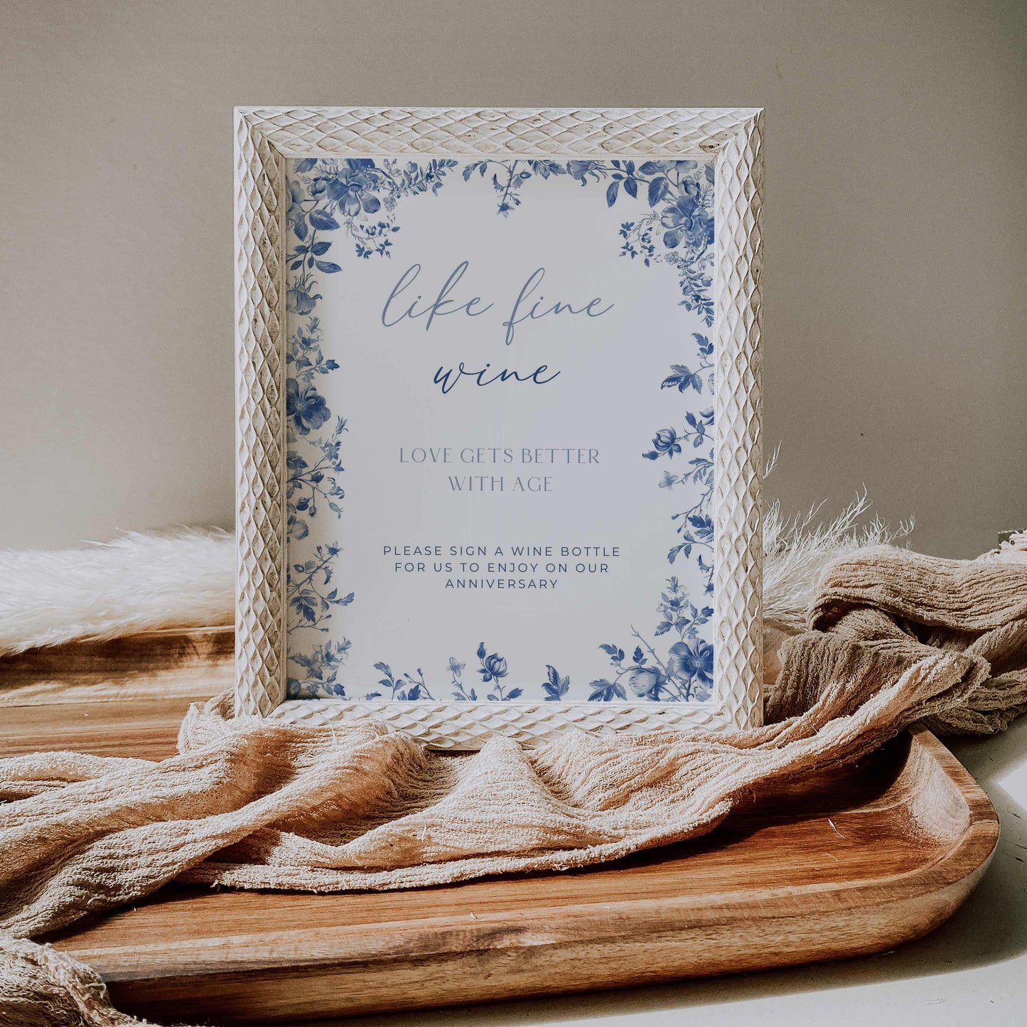 Blue Toile Premium Wedding Package – Canva Template – Elodie