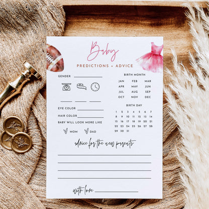 Touchdowns or Tutus Gender Reveal Games