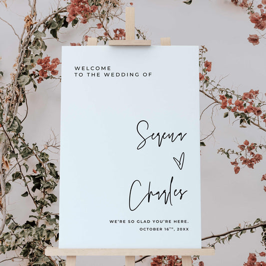 Welcome Sign – Canva Template – Serena