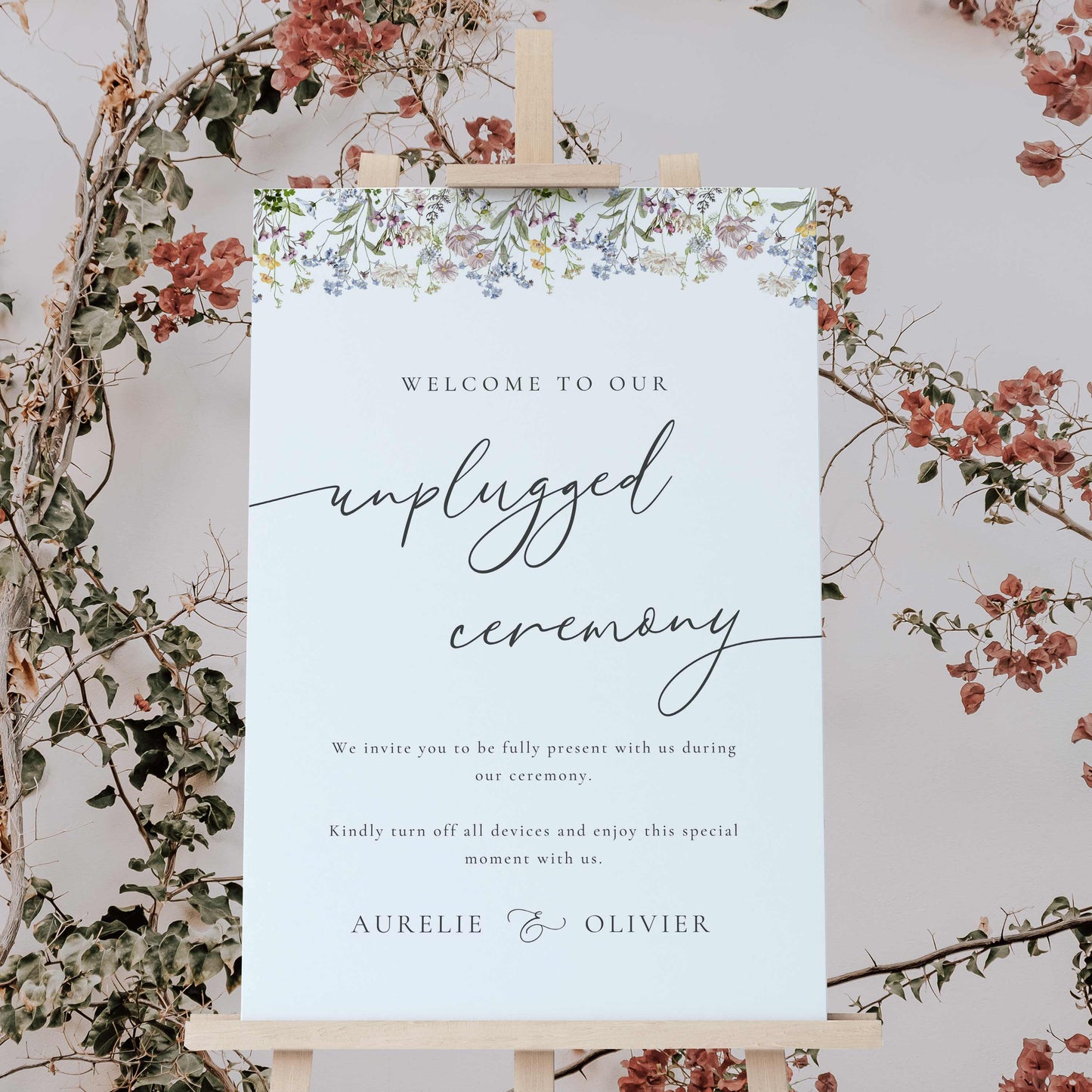 Wildflower Welcome Sign – Canva Template – Aurelie