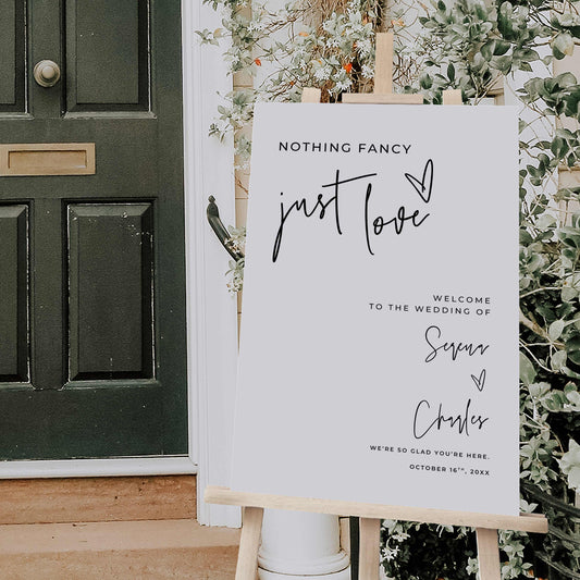Micro Wedding Welcome Sign – Canva Template – Serena