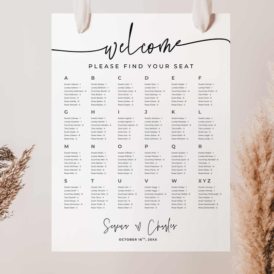 Seating Chart – Canva Template – Serena